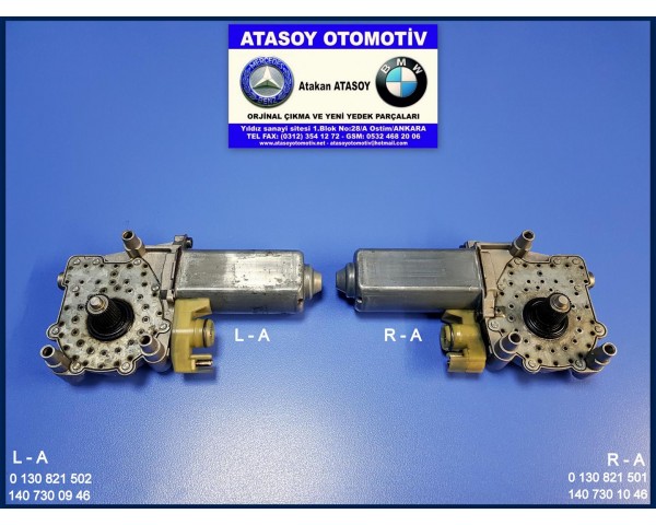 MERCEDES W140 SAĞ ARKA CAM MOTORU 0130821501 1407301046 0048201642 0048201842 0048202042 185797-000 168627-201 A1407301046 A0048201642 A0048201842 A0048202042 W140 ARKA CAM MOTORU